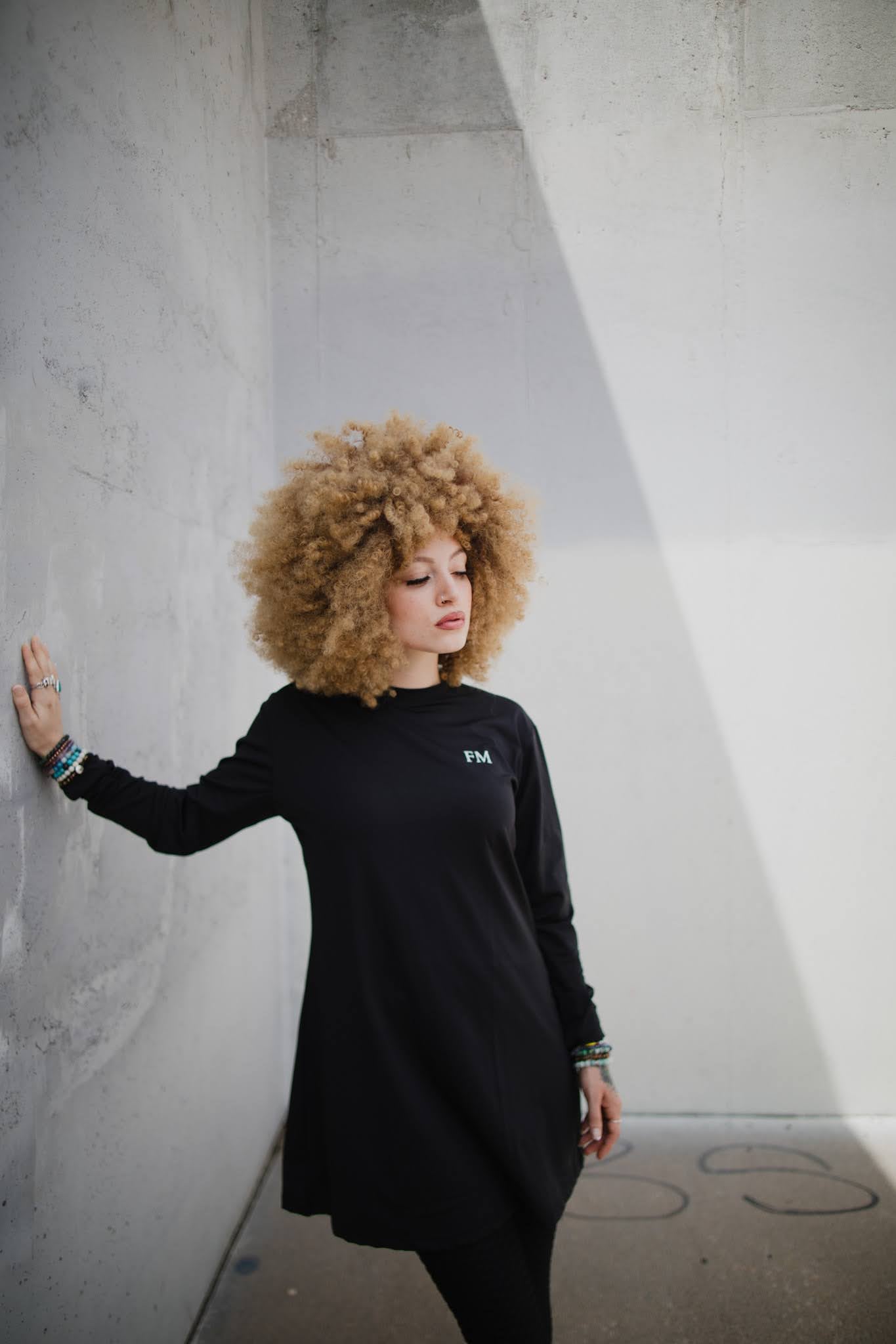 Courageous Long sleeve T - shirt Black - Flex Modesty