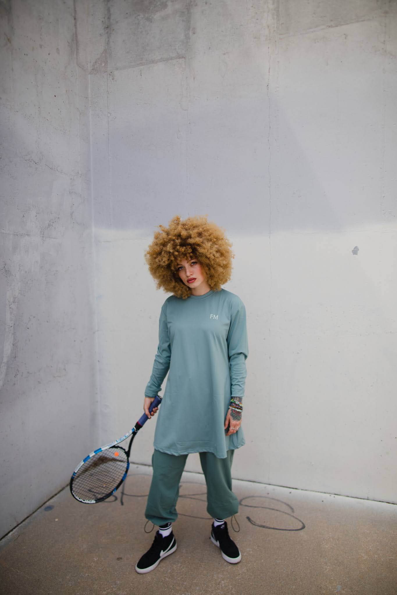 Courageous Long sleeve T - shirt Teal - Flex Modesty