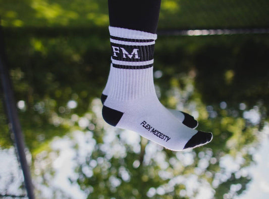 Courageous Socks White - Flex Modesty