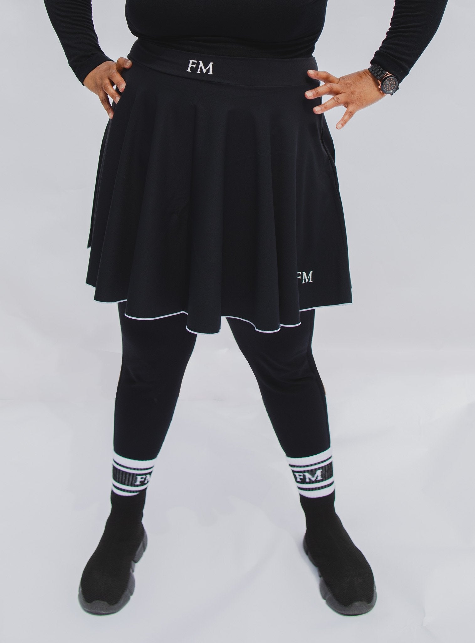 Flex Black Circle Skirt - Flex Modesty