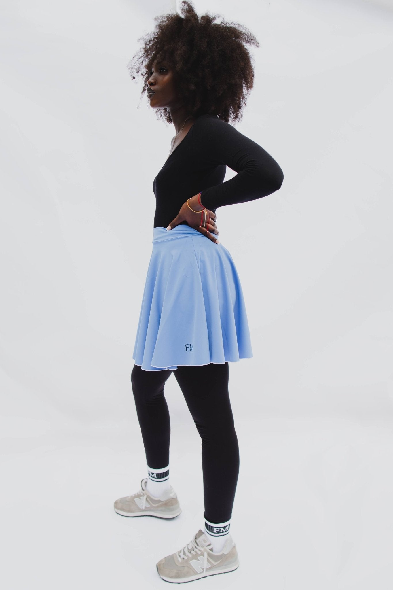 Flex Blue Circle SKirt - Flex Modesty