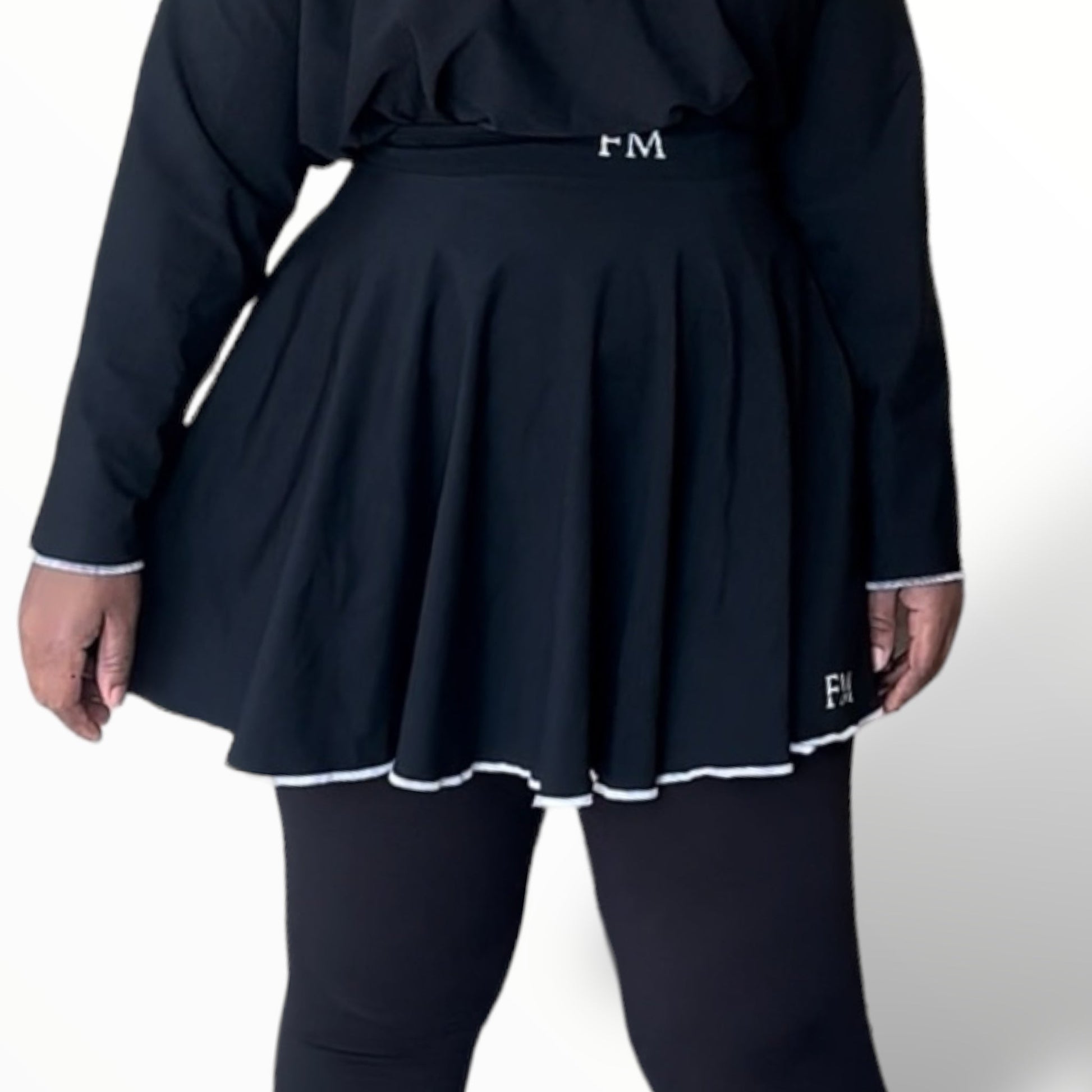 Flex Black Circle Skirt - Flex Modesty